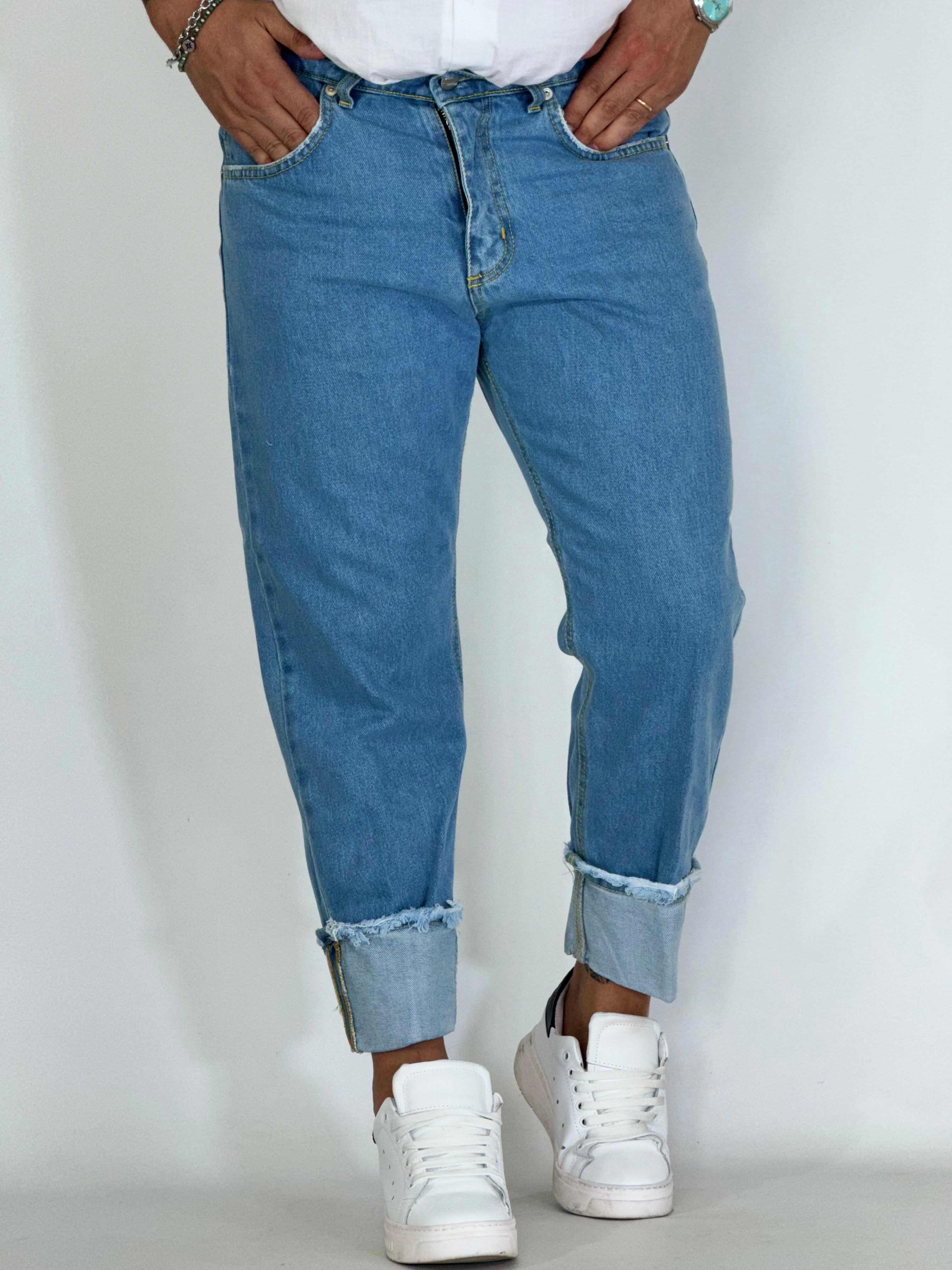 Jeans loose fit piegone GA2507