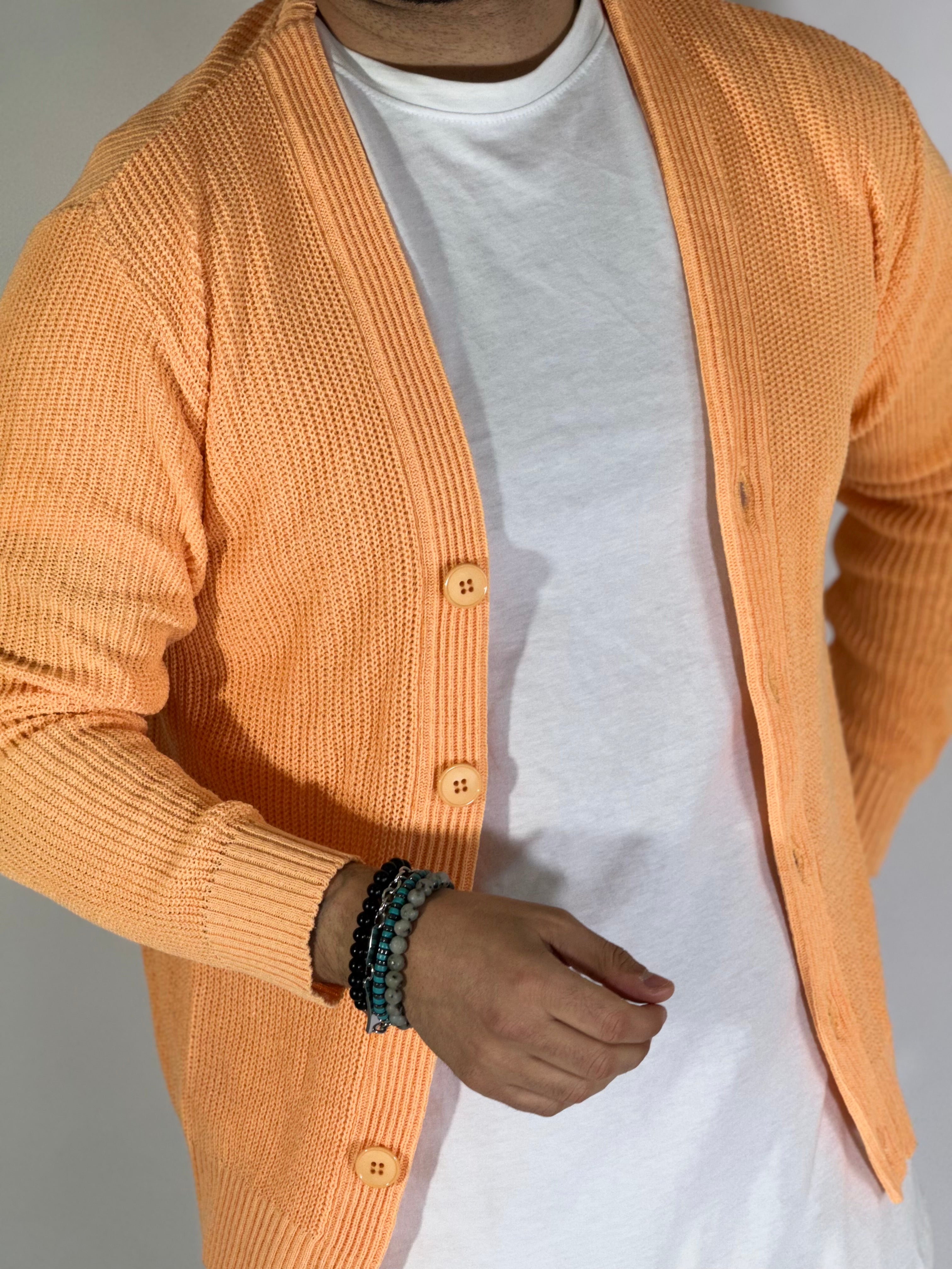 Cardigan estivo salmone TB2500