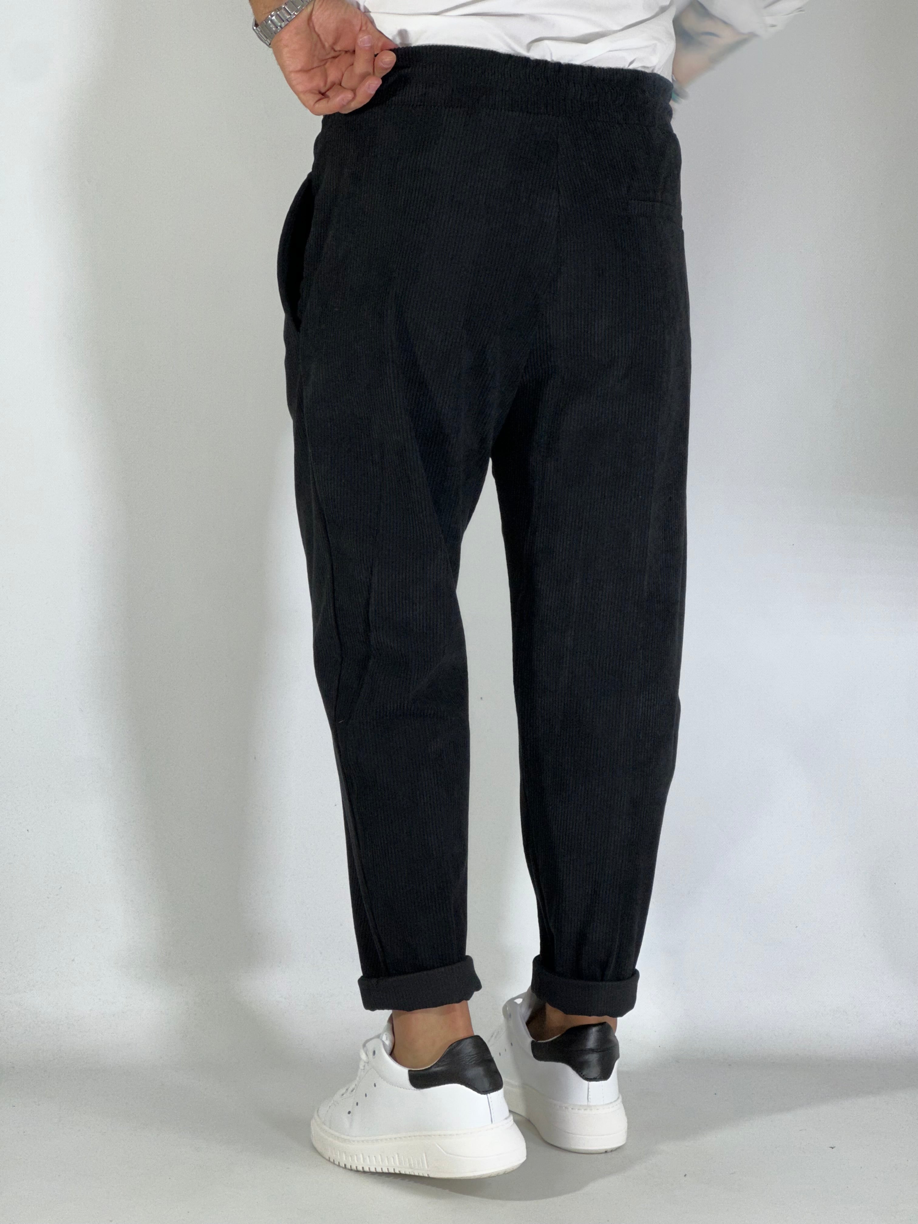 Pantalaccio velluto NERO GP/2171