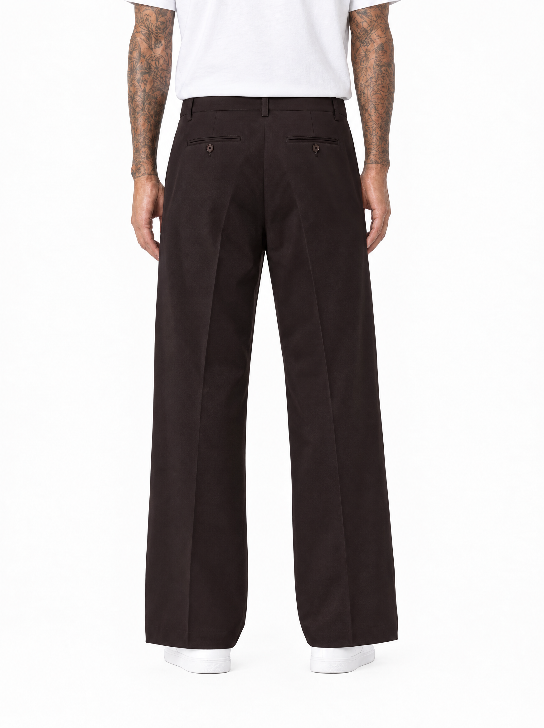 RETSU Pantalone fondo largo moro
