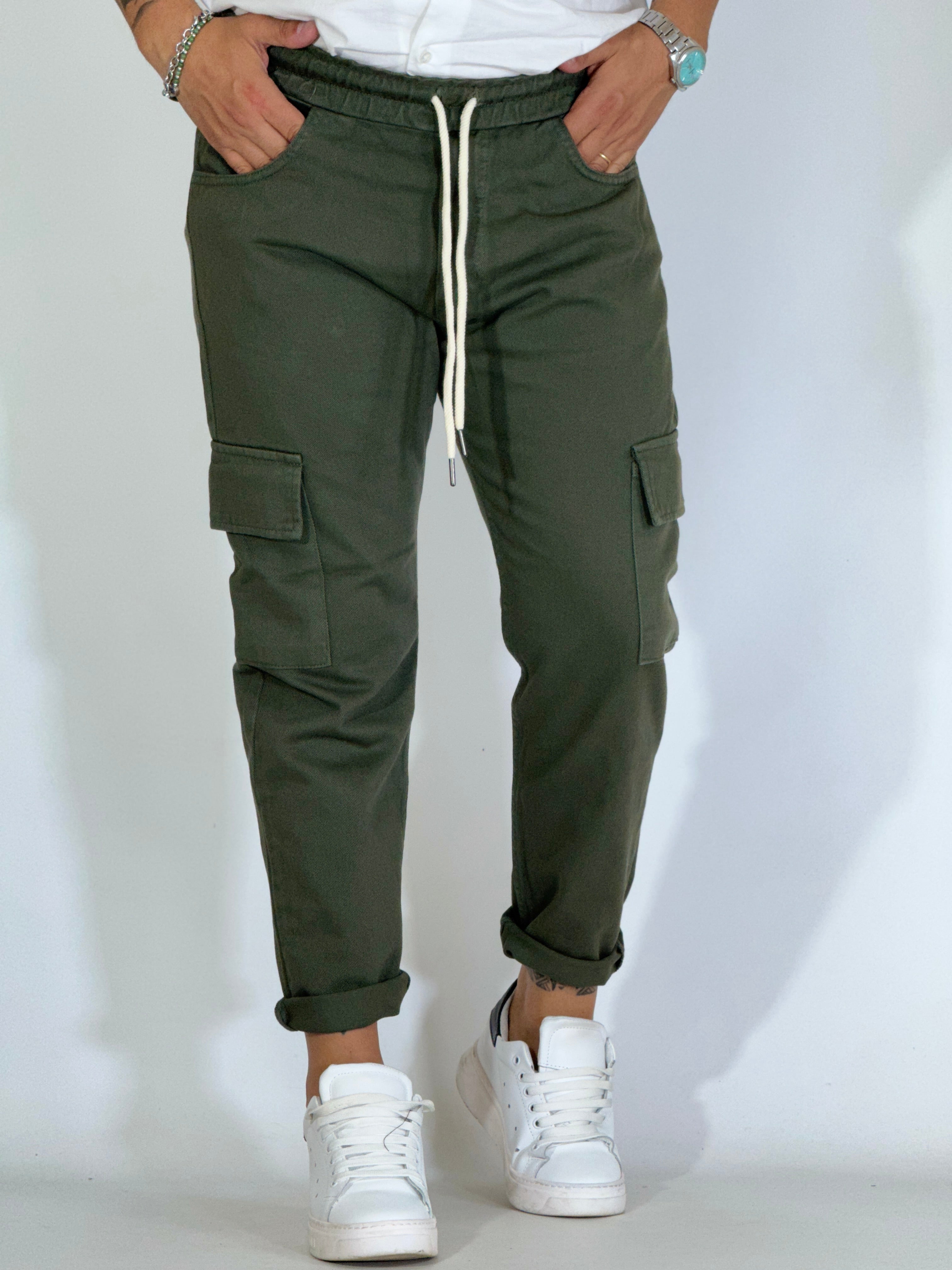 Pantalaccio cargo verde PT01