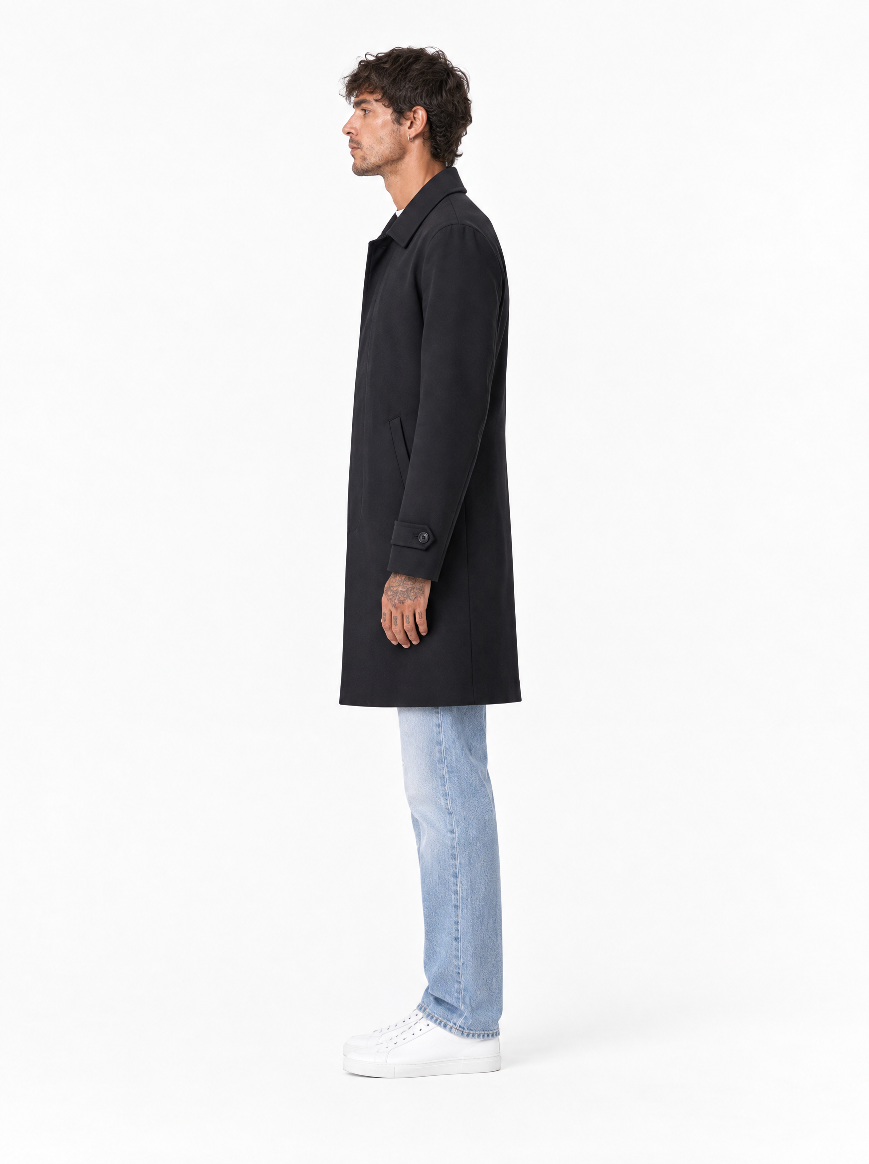 WONDER Trench elegante nero