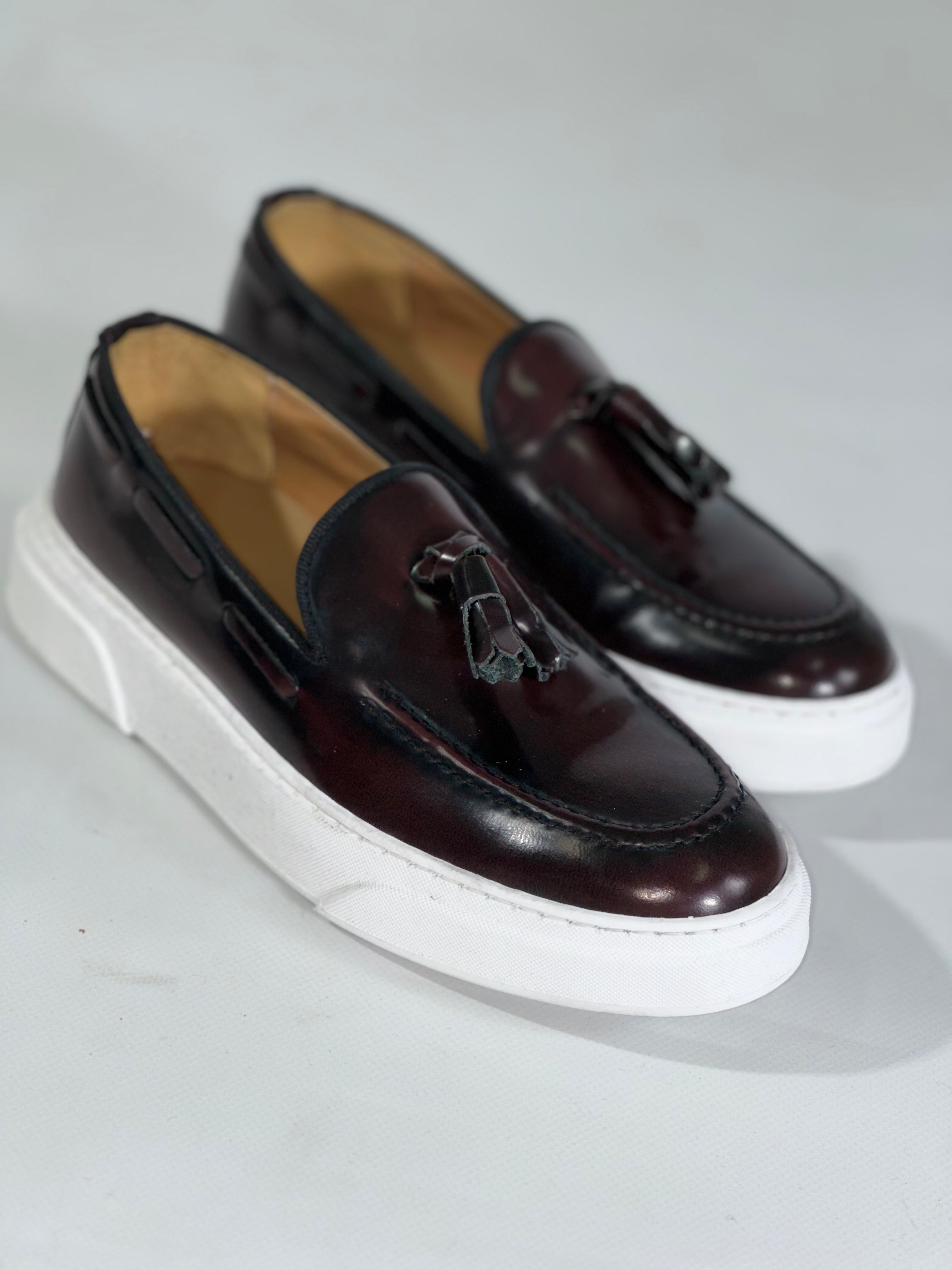 Mocassino abrasivato bordeaux ELEAZZ