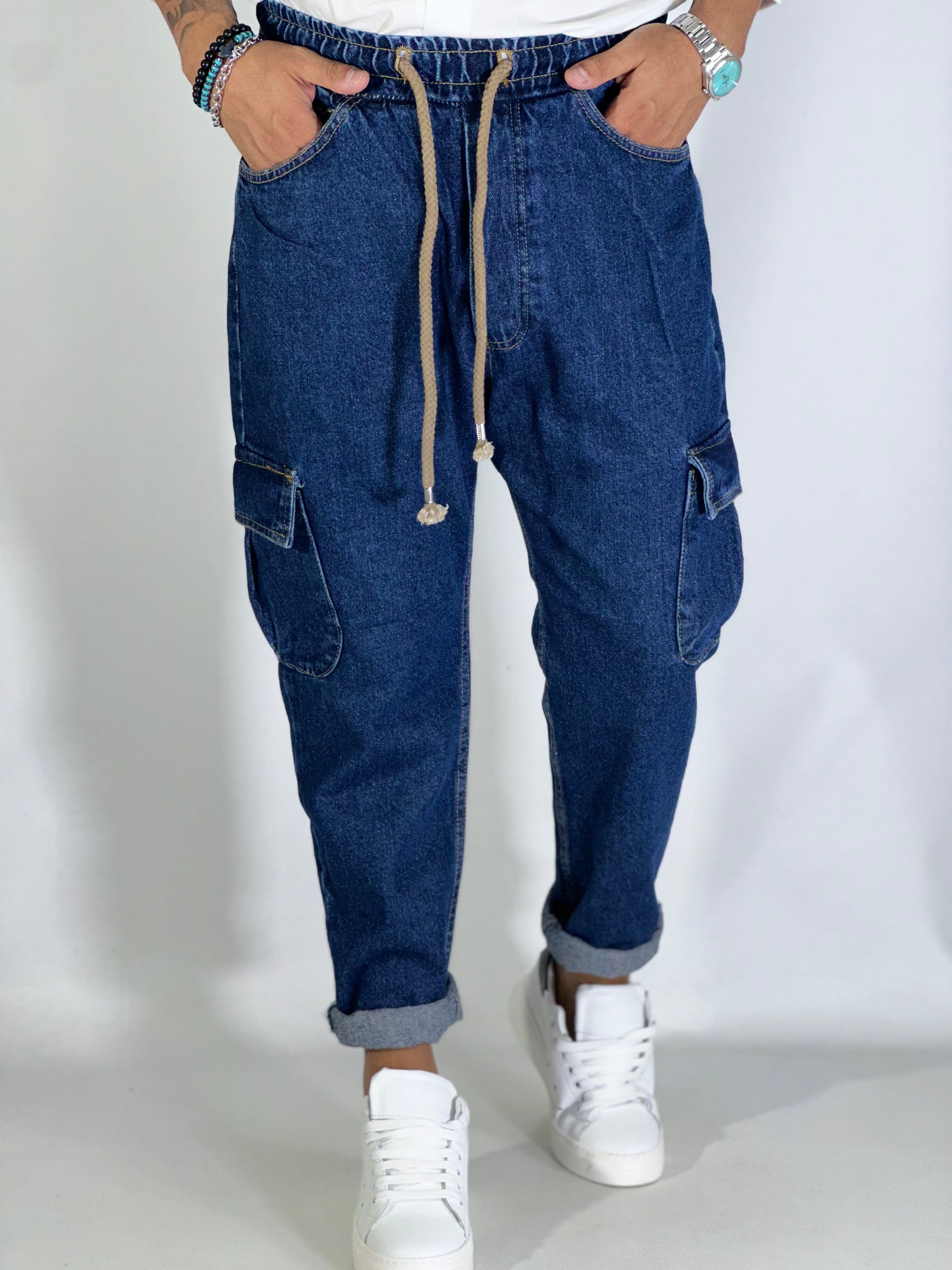 Pantalaccio jeans cargo GV107