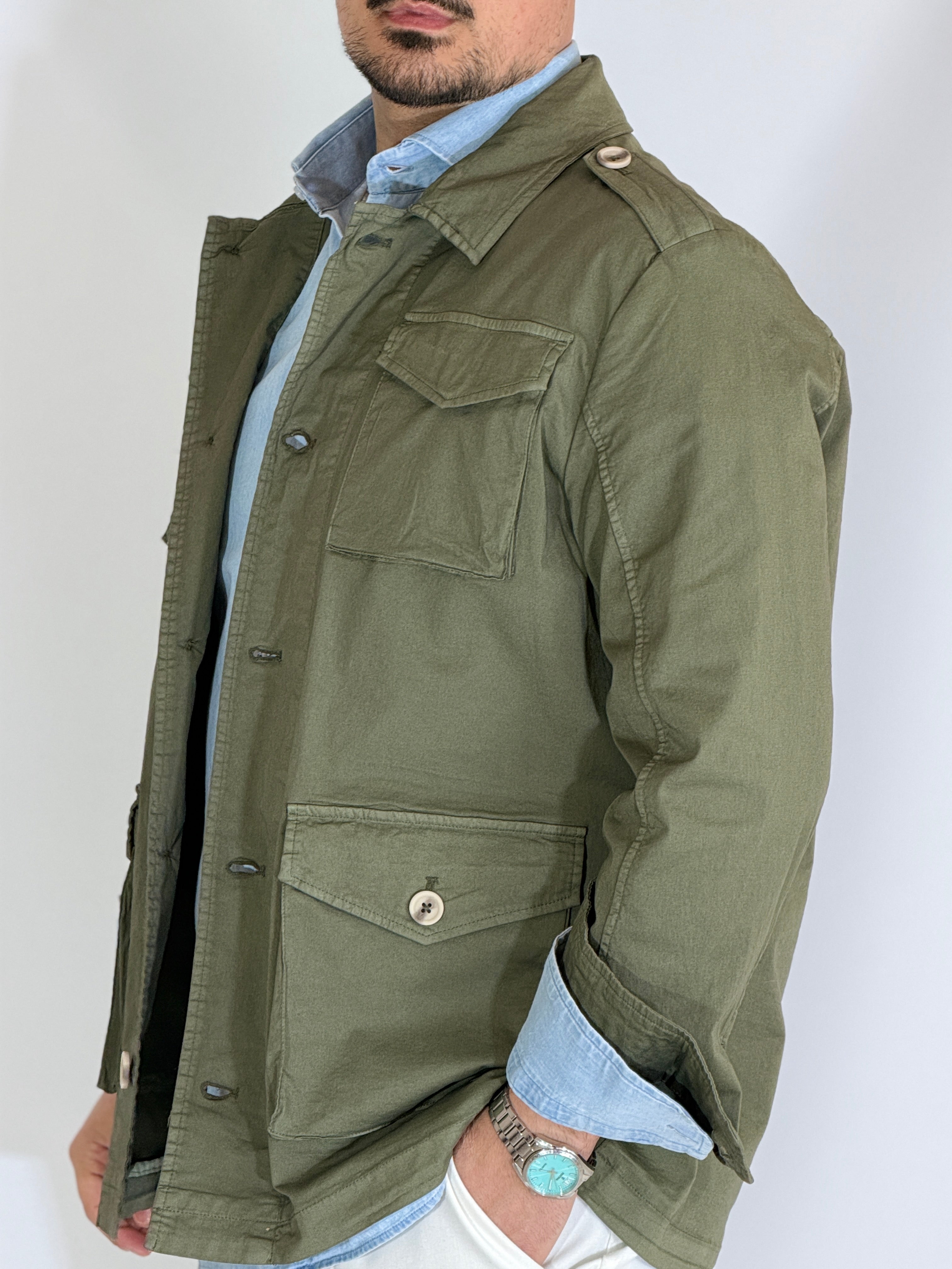 Sahariana verde militare DIAMOND