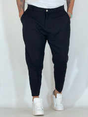 Nomad · Pantalone carrot con pince nero