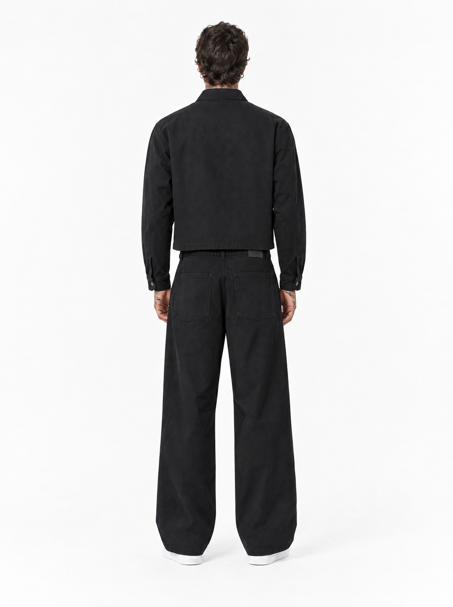 Completo cropped nero CAMPU3464