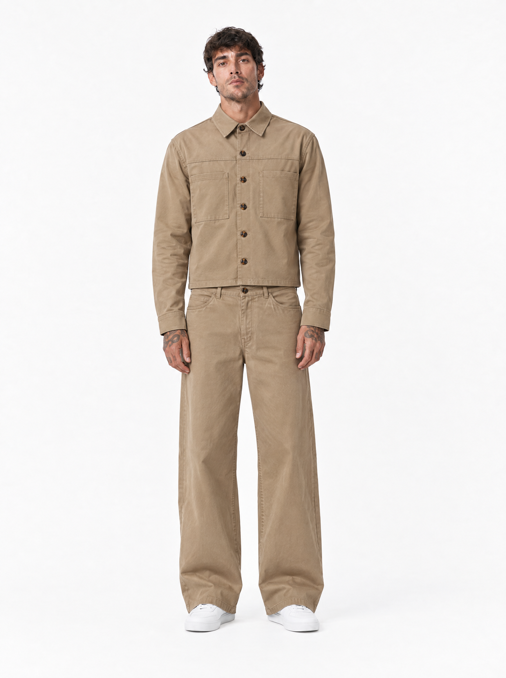 Completo cropped beige CAMPU3464