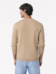 Maglia lupetto zip apricot M886