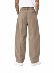 NARCISO Pantalone balloon maxi pinces beige