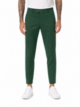 Pantalone abbottonatura laterale verde ADFS31
