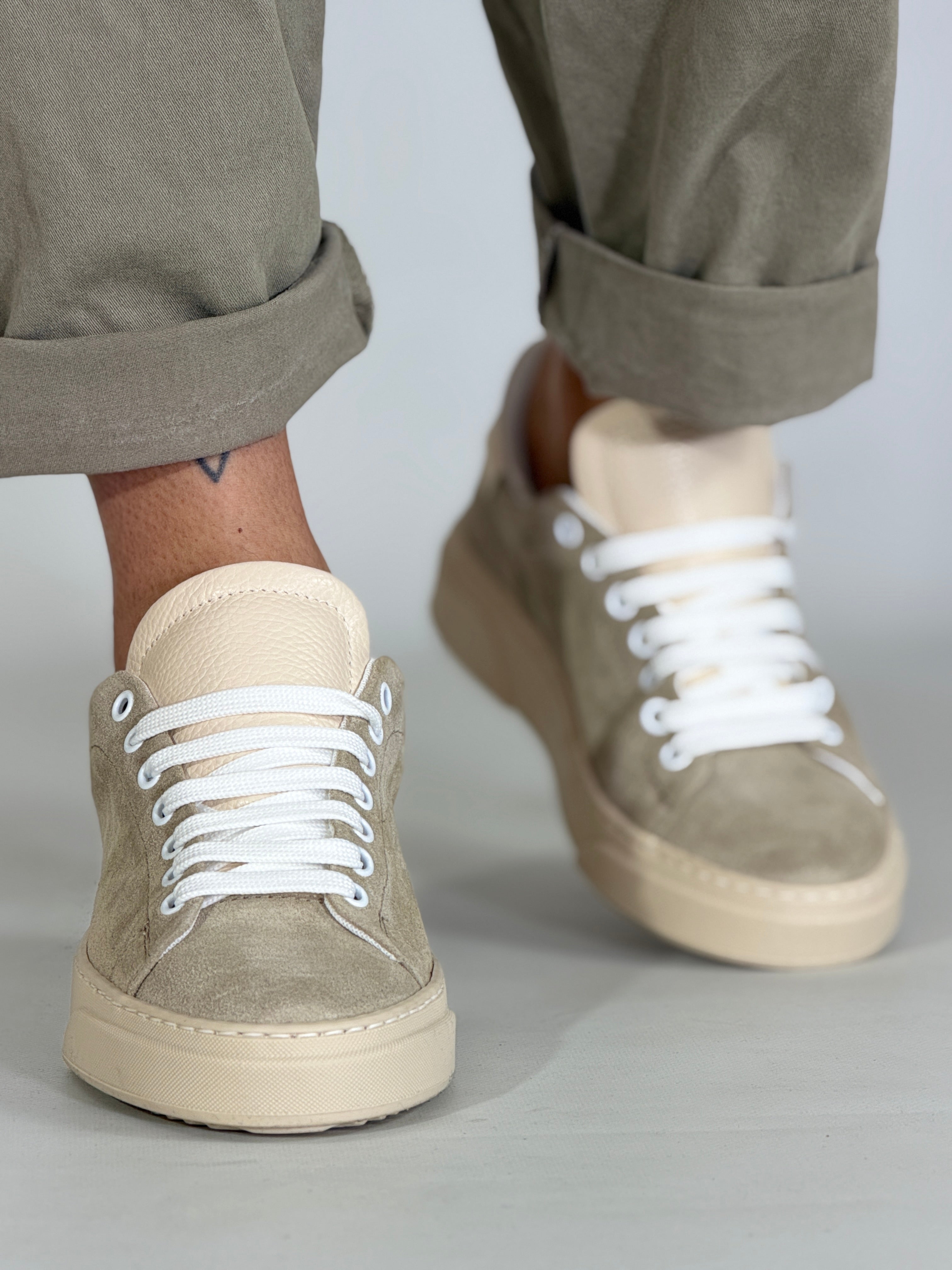 Apex · Scarpa in camoscio beige