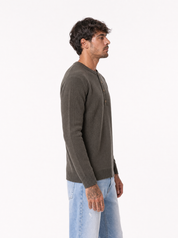 Maglia serafino marrone AD25944/2