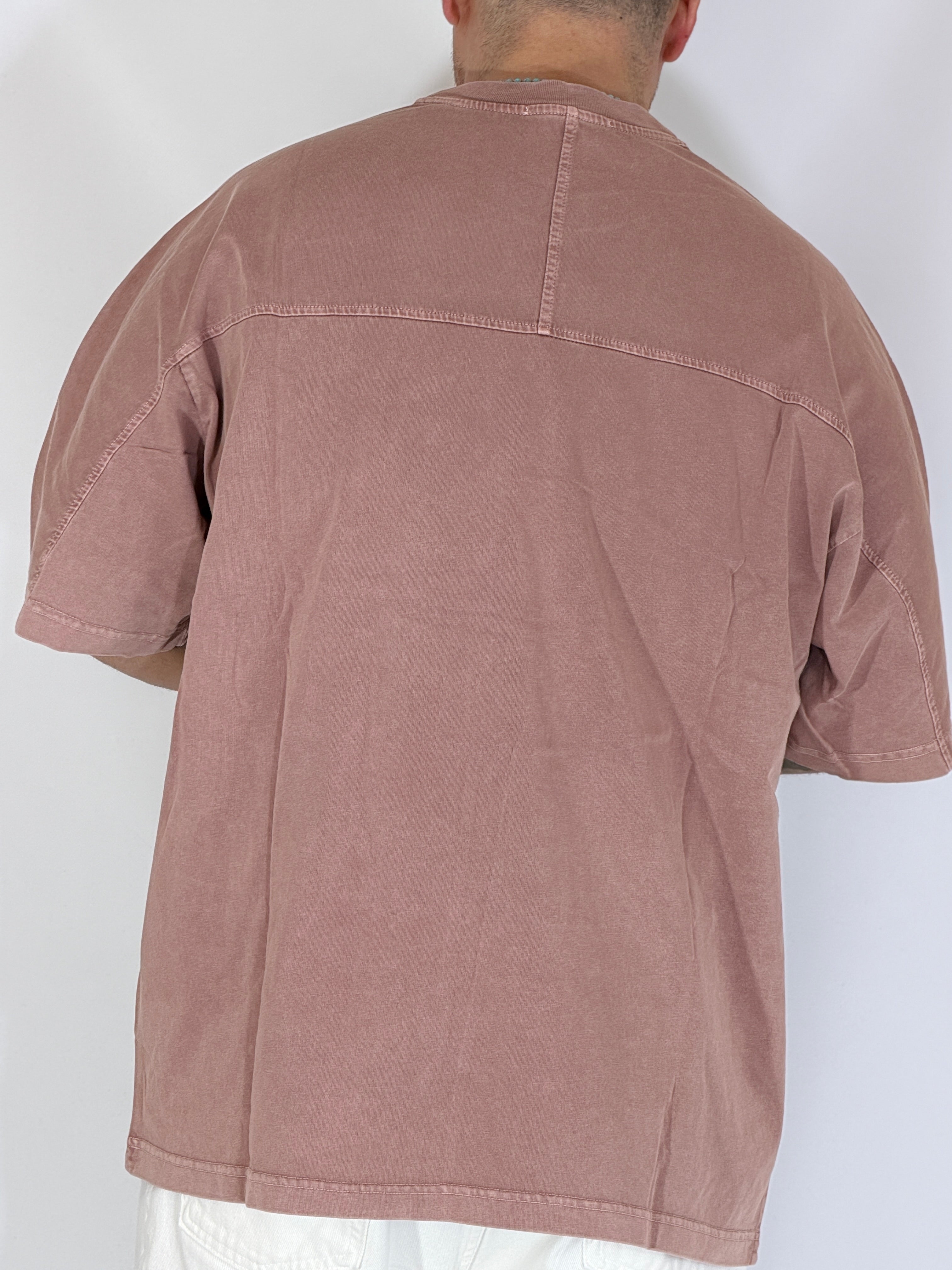 T-shirt fiammata cipria 089G