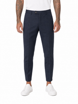Pantalone abbottonatura laterale blu ADFS31
