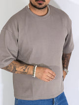 T-Shirt cropped manica a tre quarti ferro STEPHEN