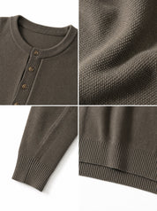 Maglia serafino marrone AD25944/2