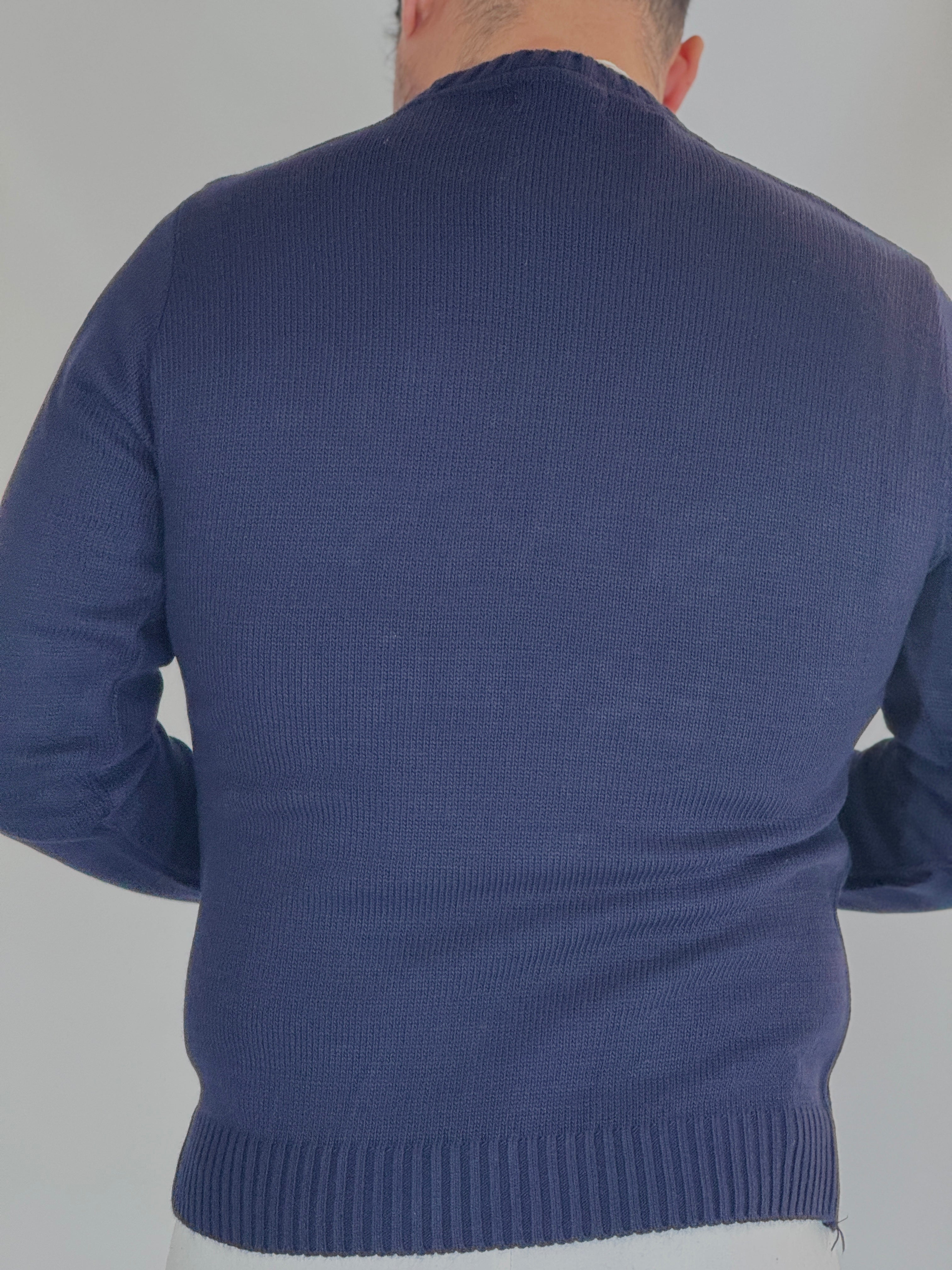 Maglia girocollo blu GIN TONIC ADG772