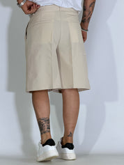 Bermudone con cintura beige GI202506