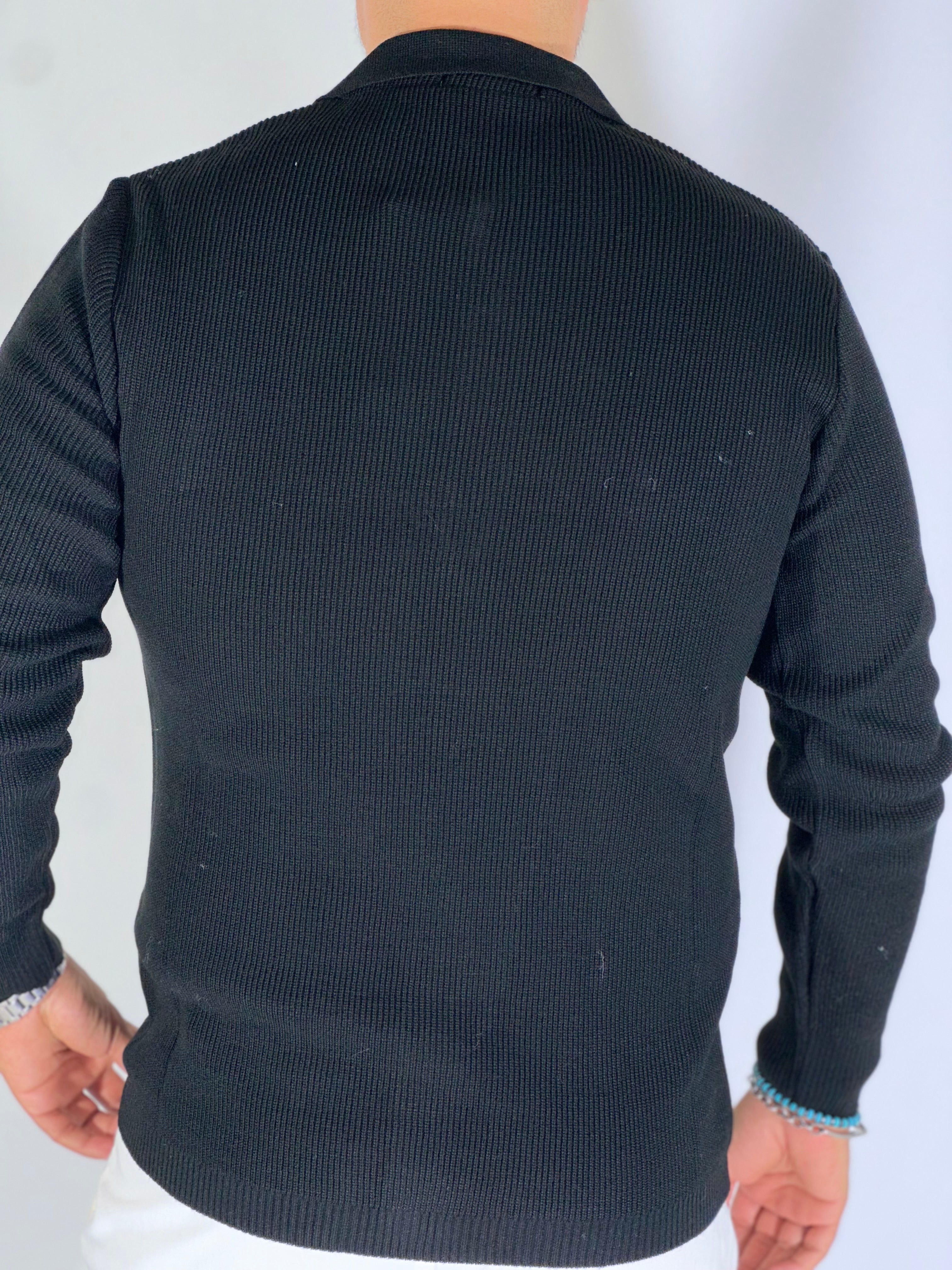 giacca camicia nera SER463