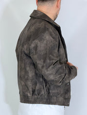 Giubbino eco-pelle nero XH8923