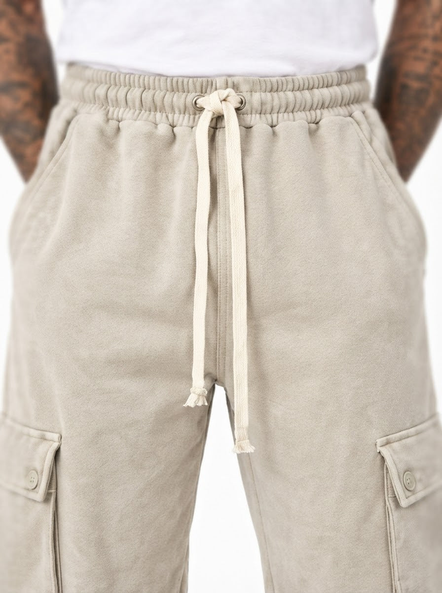 Pantalone tuta cargo beige DC186006