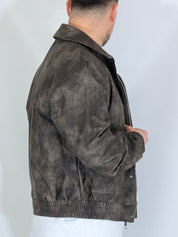 Giubbino eco-pelle nero XH8923