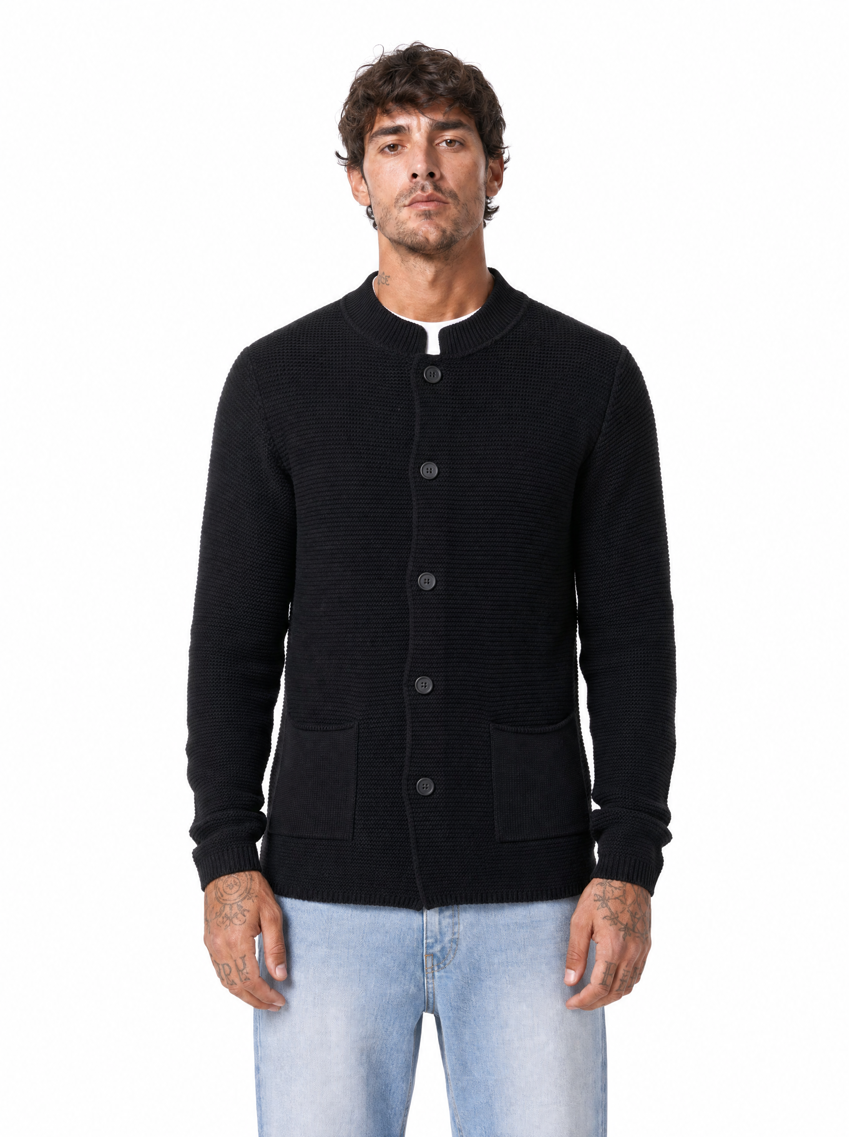 MORGAN cardigan coreano nero