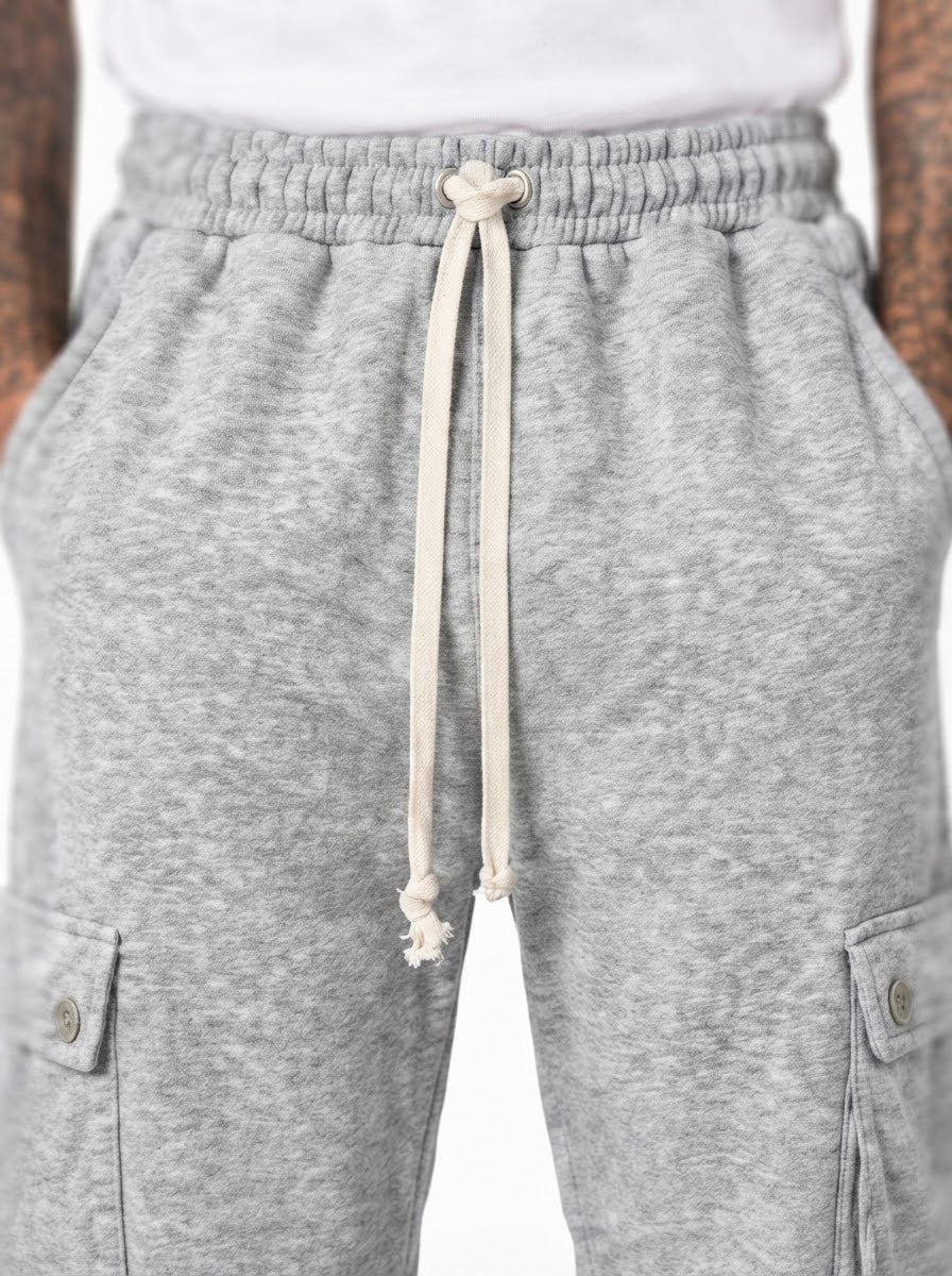 Pantalone tuta cargo grigio DC186006