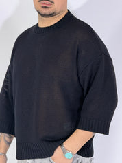 Aruba · girocollo cropped nero