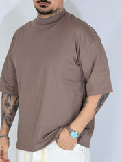 Louvre · t-shirt cropped tortora