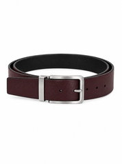 Cintura double face nera-marrone 402/35