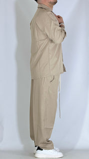 Coordinato fondo ampio beige FMT6445