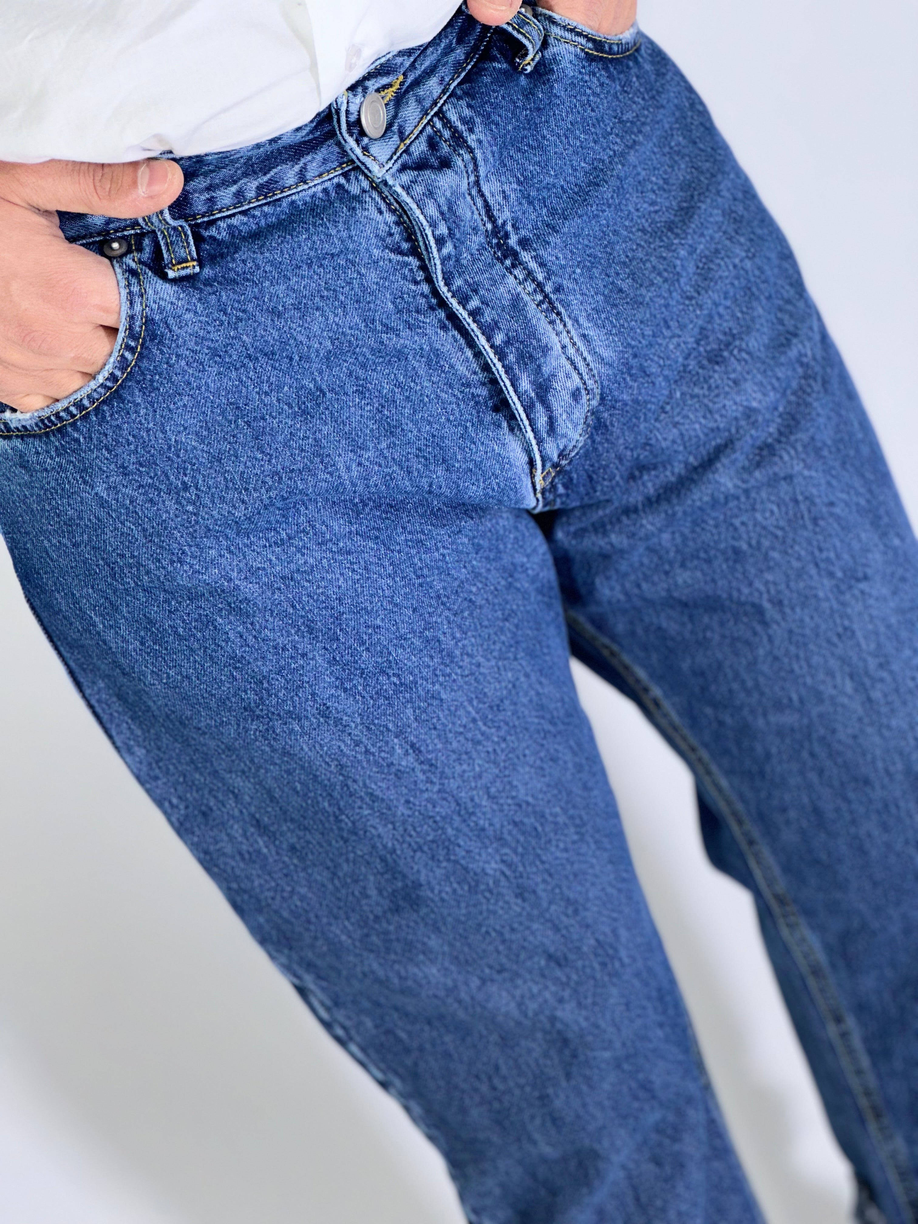 Jeans carrot pulito scuro 2N2T