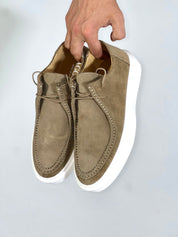 Mocassino casual camoscio taupe N73