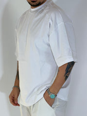 T-shirt over tre quarti bianca 6003PE