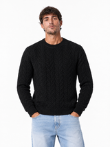 PORTADA Maglia tramata nera