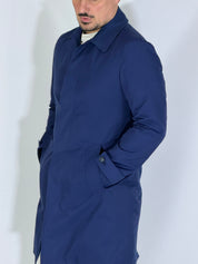 Trench primaverile blu WHITNEY