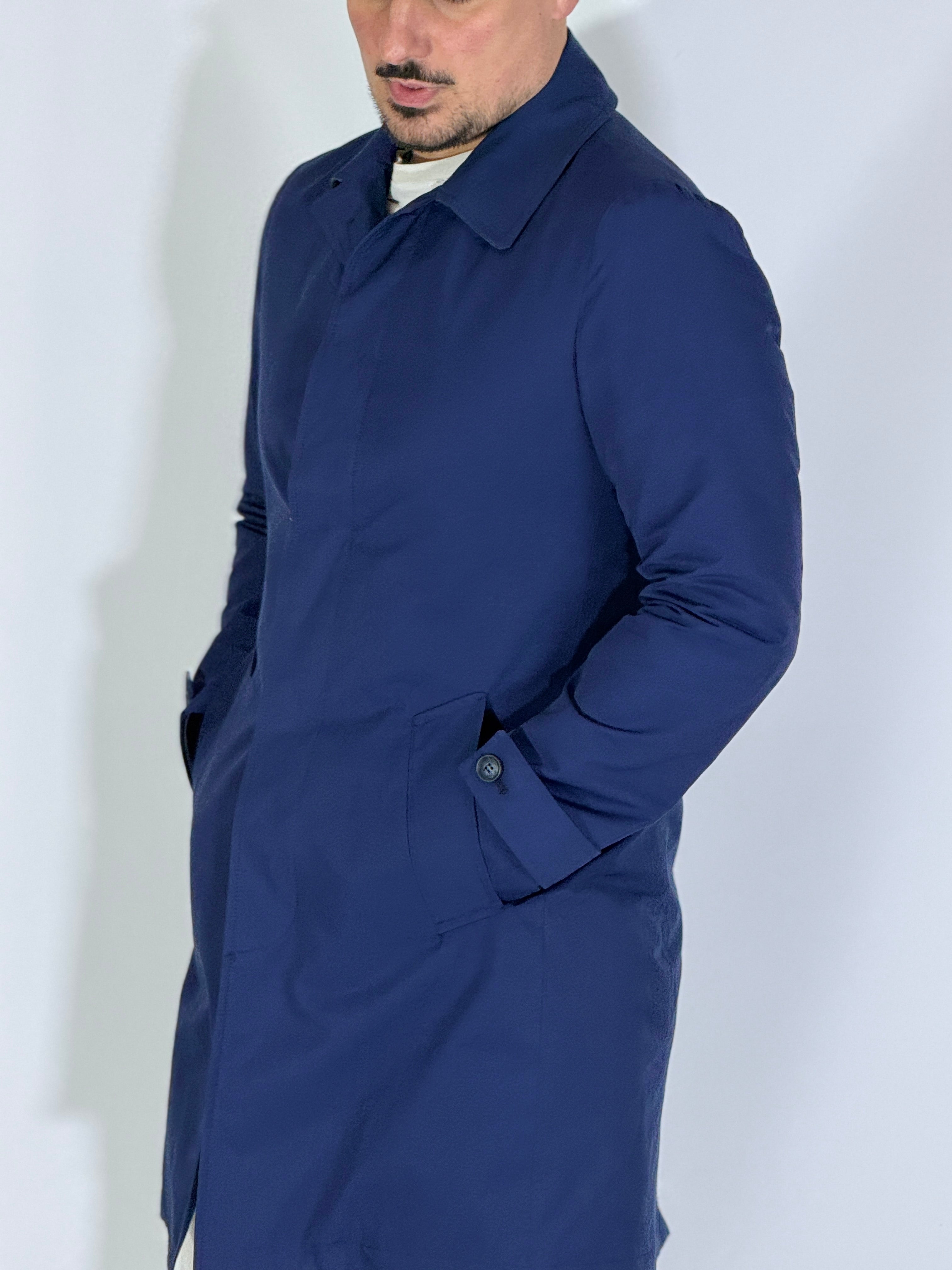 Trench primaverile blu WHITNEY