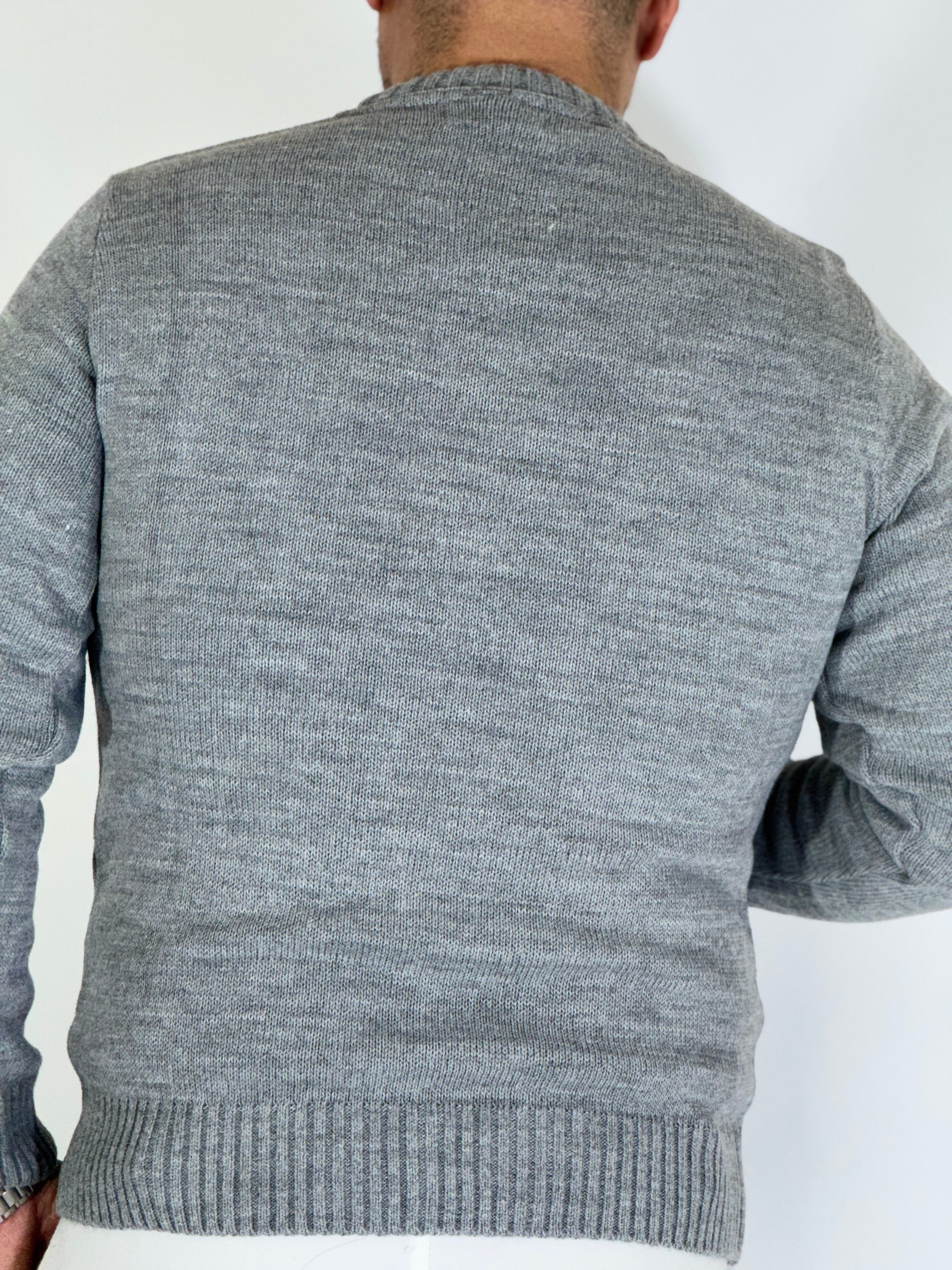 Girocollo basic grigio AD25161