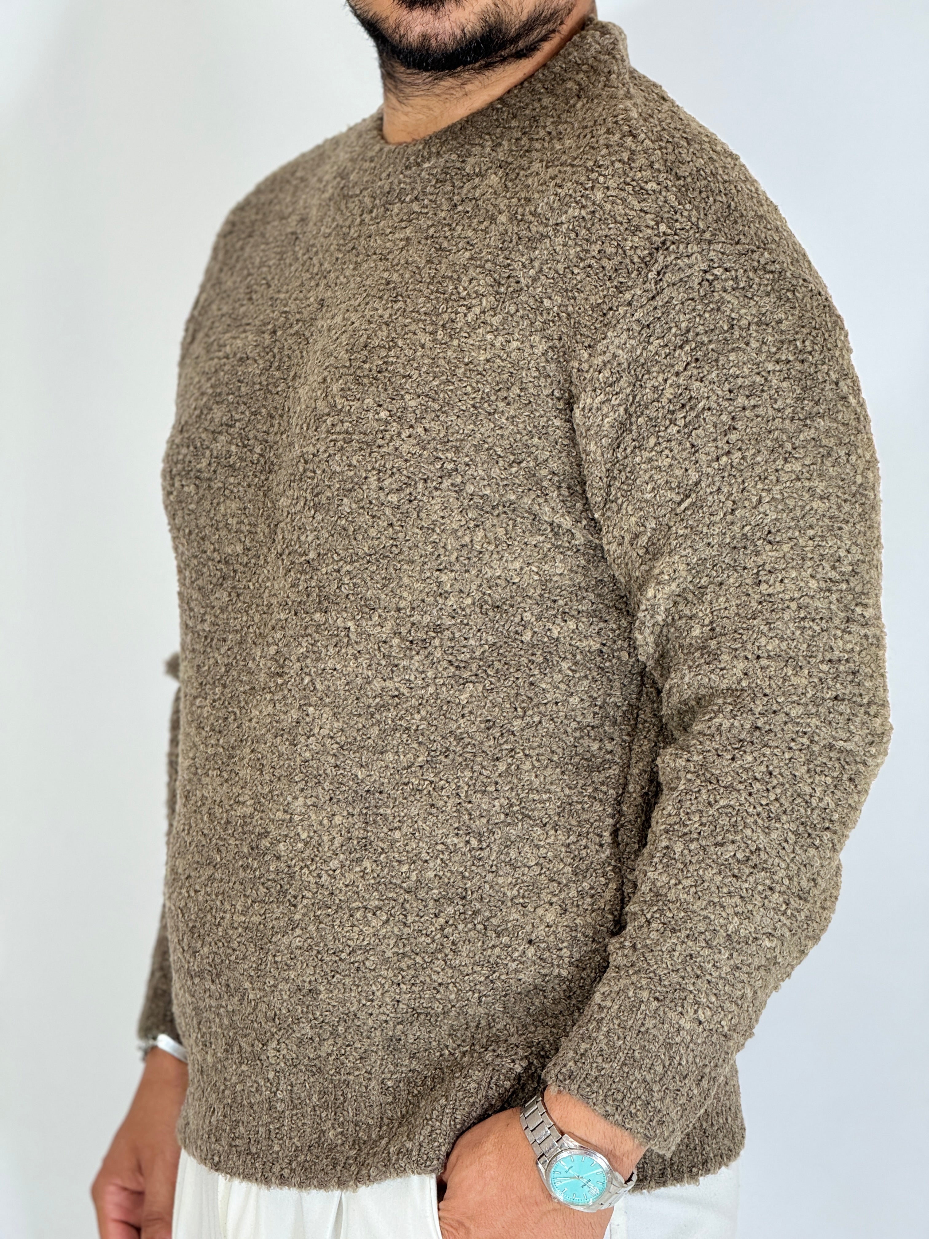 Girocollo boucler fango A464
