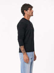 Maglia serafino nero AD25944/2