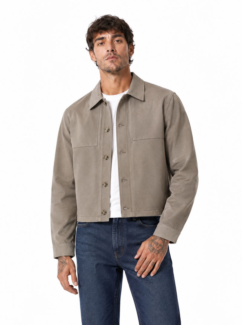 TAYLOR camicia cropped beige