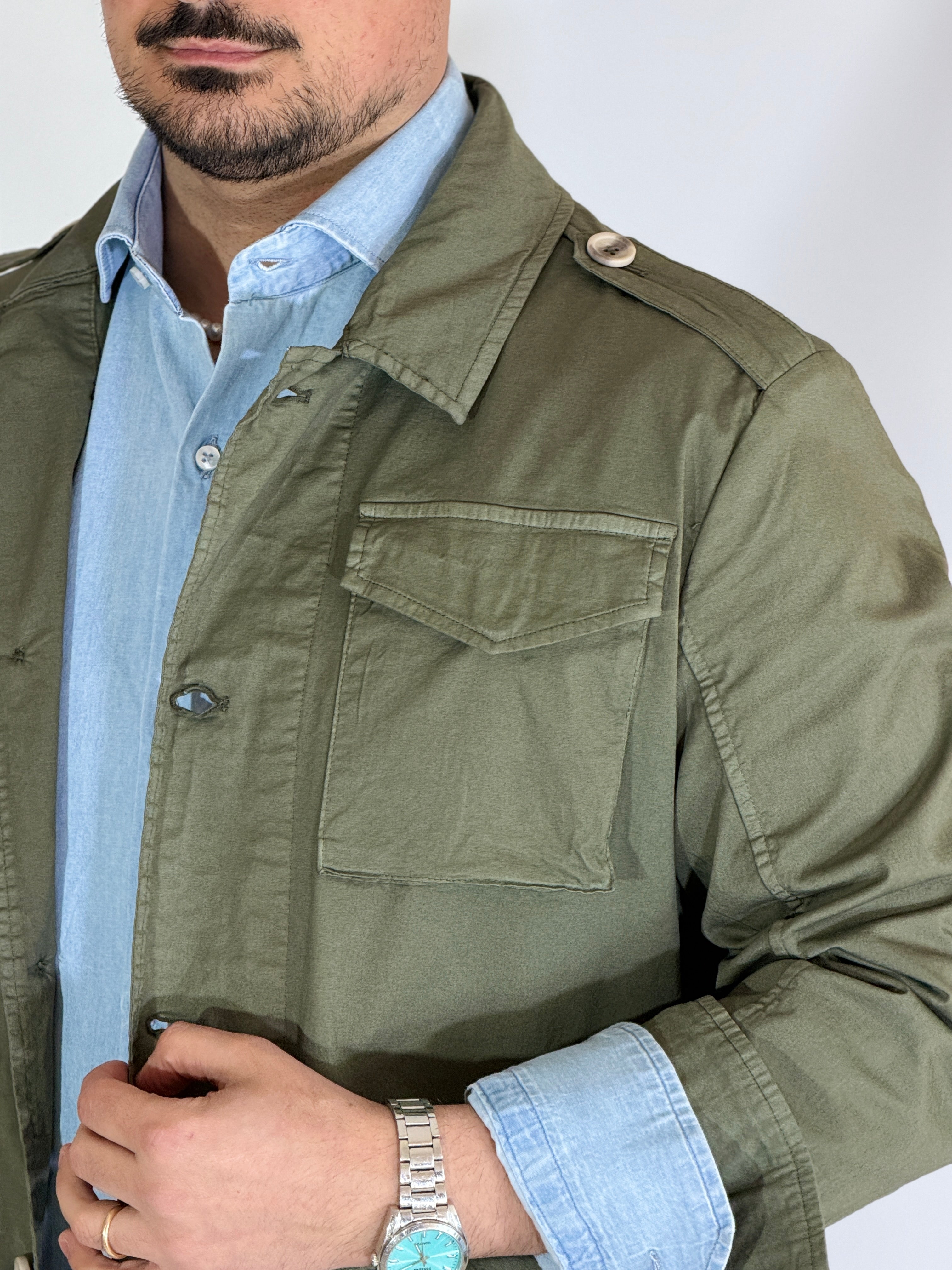 Sahariana verde militare DIAMOND