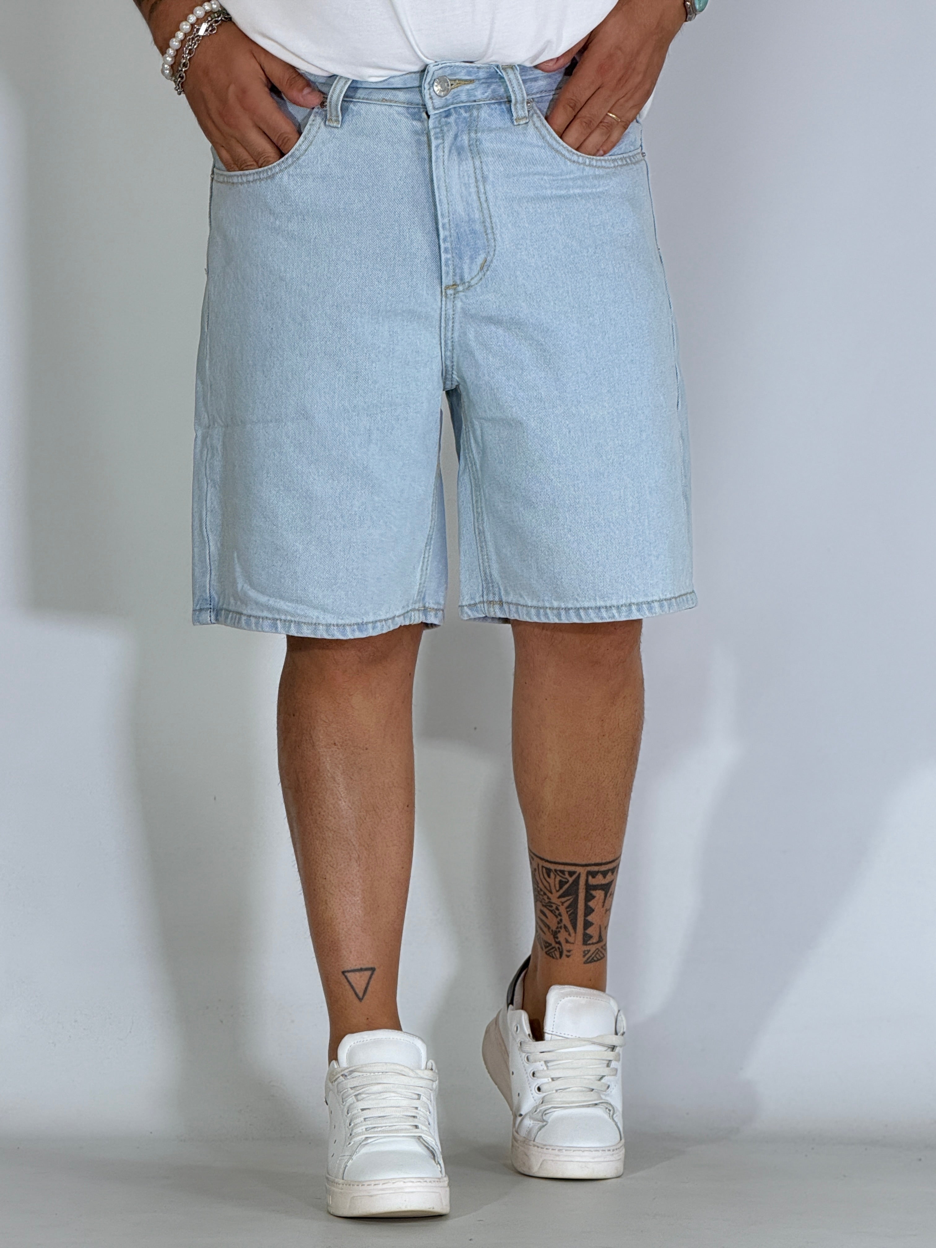 Bermuda jeans chiaro JD0645