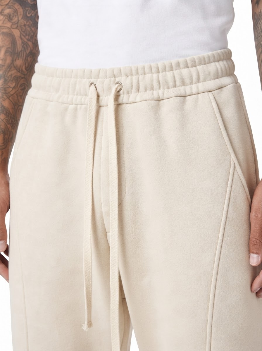 Pantalone tuta balloon fit beige DC186016