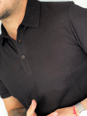 Polo mezza manica black AD09001