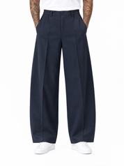 COMPTON Pantalone palazzo blu