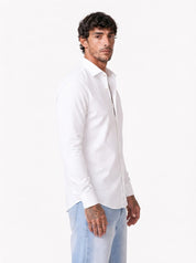 Camicia basic collo francese bianca F60