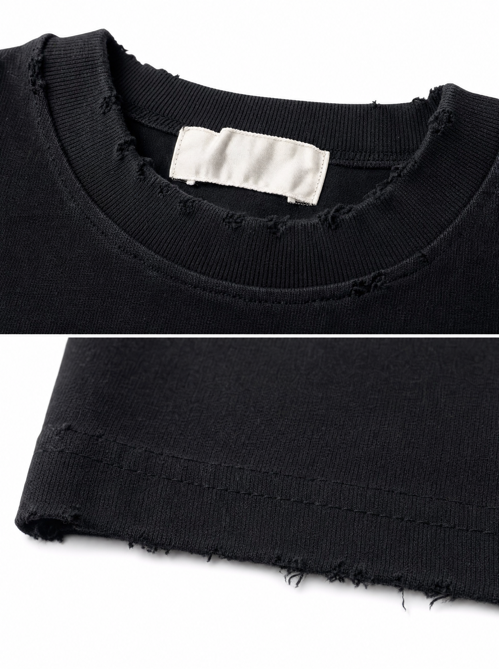 T-shirt oversize black L815000
